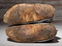 Sioux Beaded Buffalo Hide Moccasins