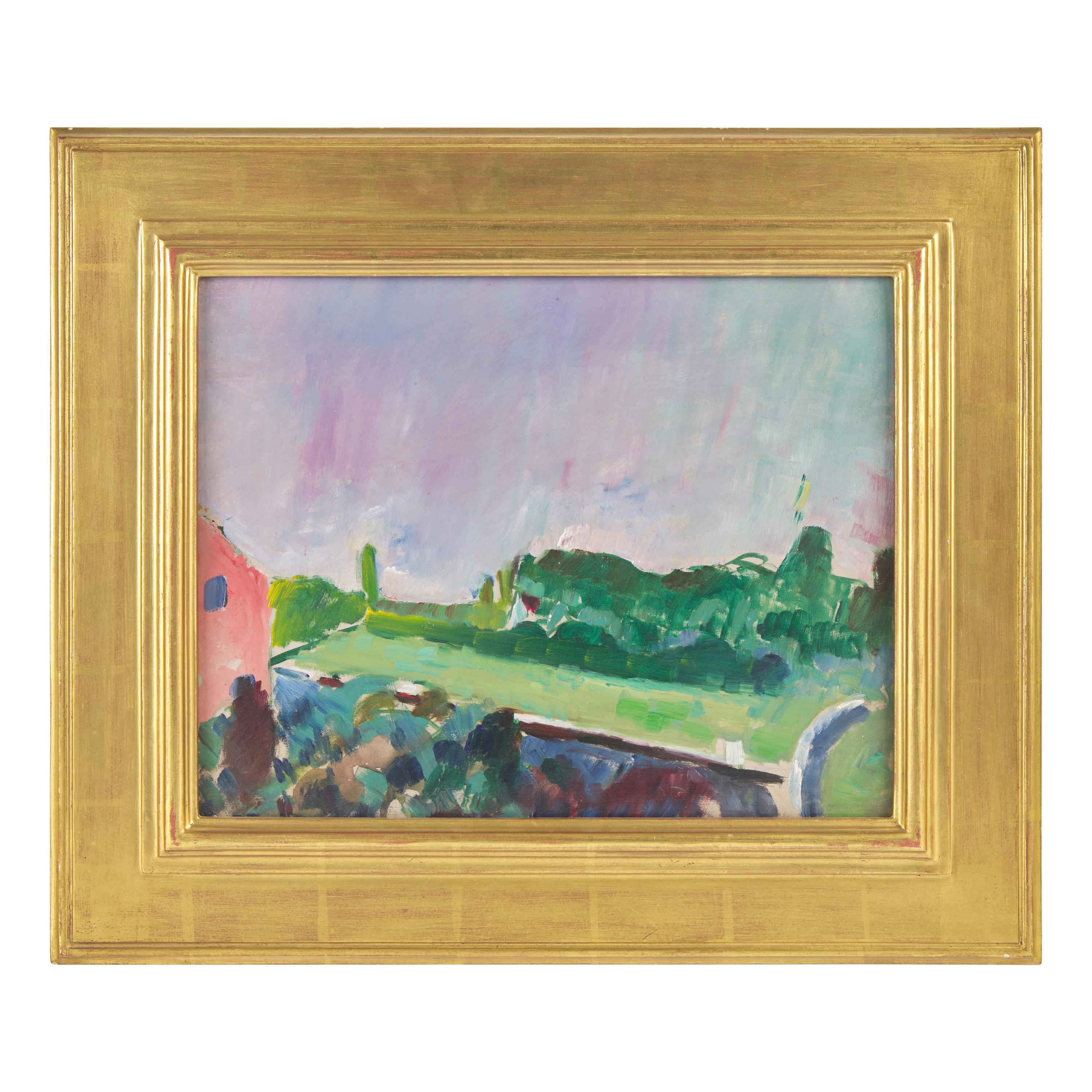 Arthur Beecher Carles (American, 1882–1952) — Untitled French Scene (Voulangis) , c. 1921
