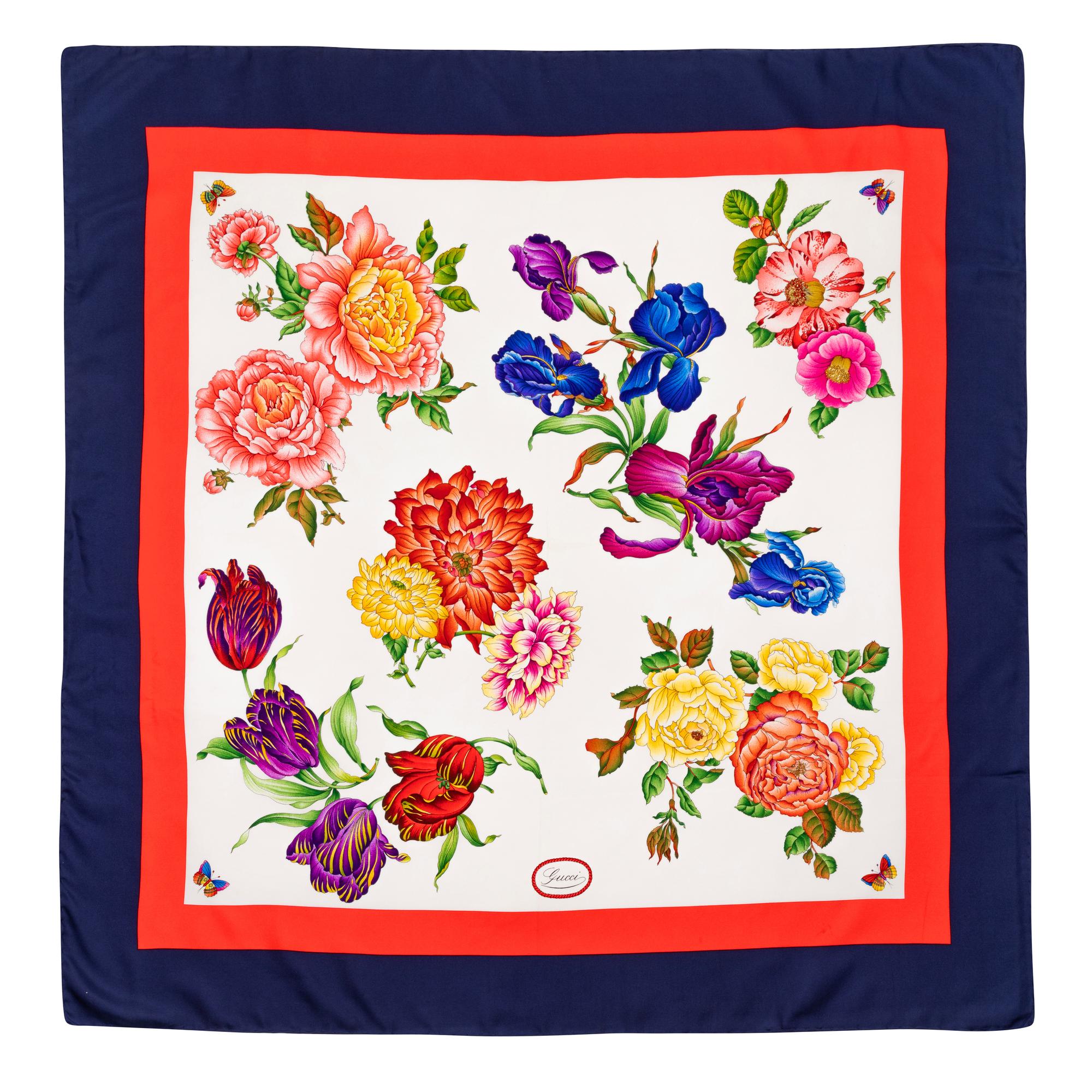 Gucci Silk Scarf, 1990-2000s