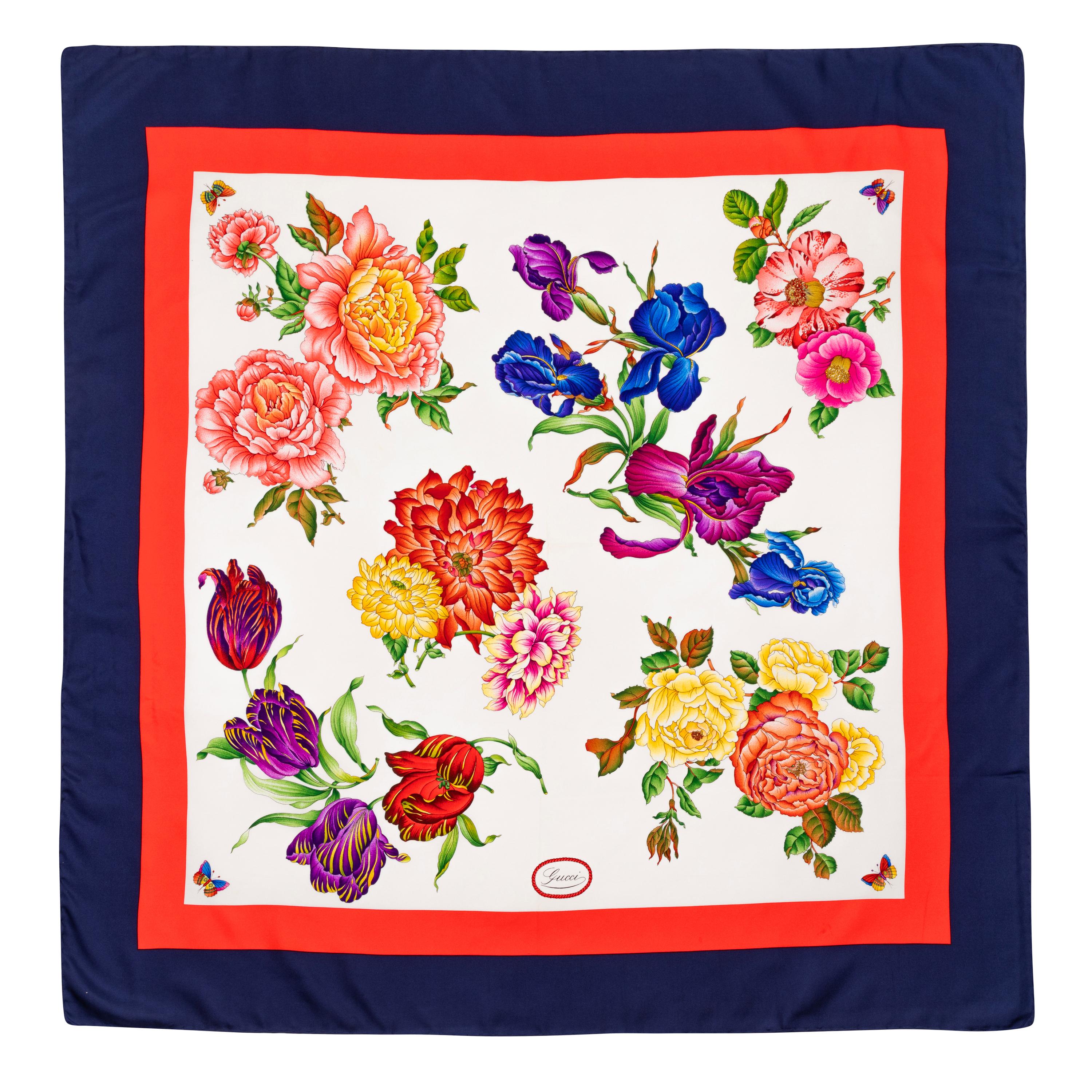 Gucci Silk Scarf, 1990-2000s