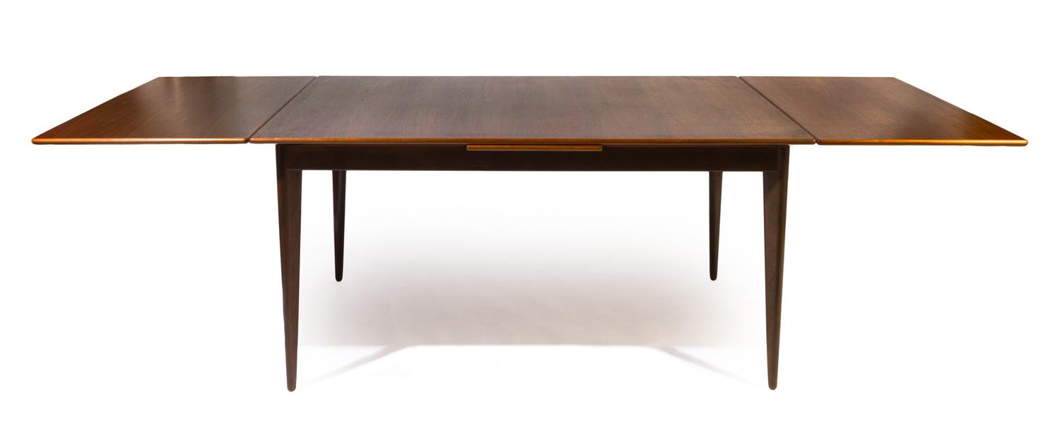 A Swedish Mahogany Dining Room Suite, Dux Length of table 59 inches. — CIRCA 1960