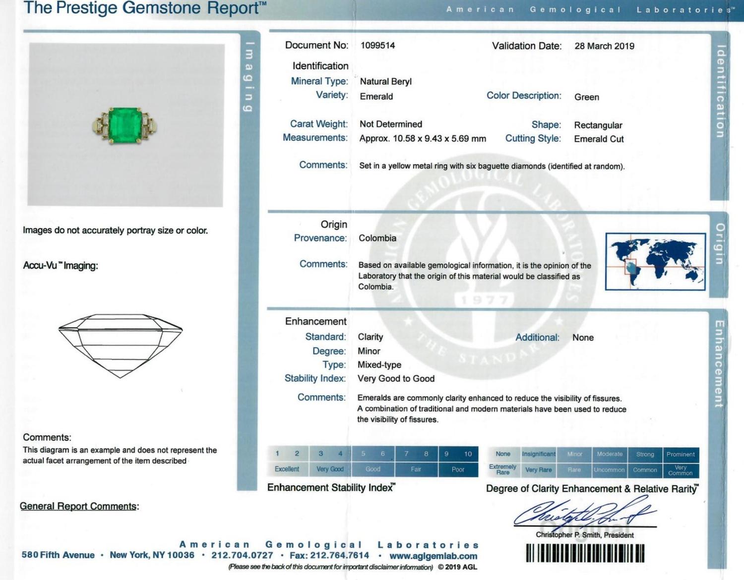 EMERALD AND DIAMOND RING