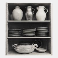 Lange's niche with crockery , 1960