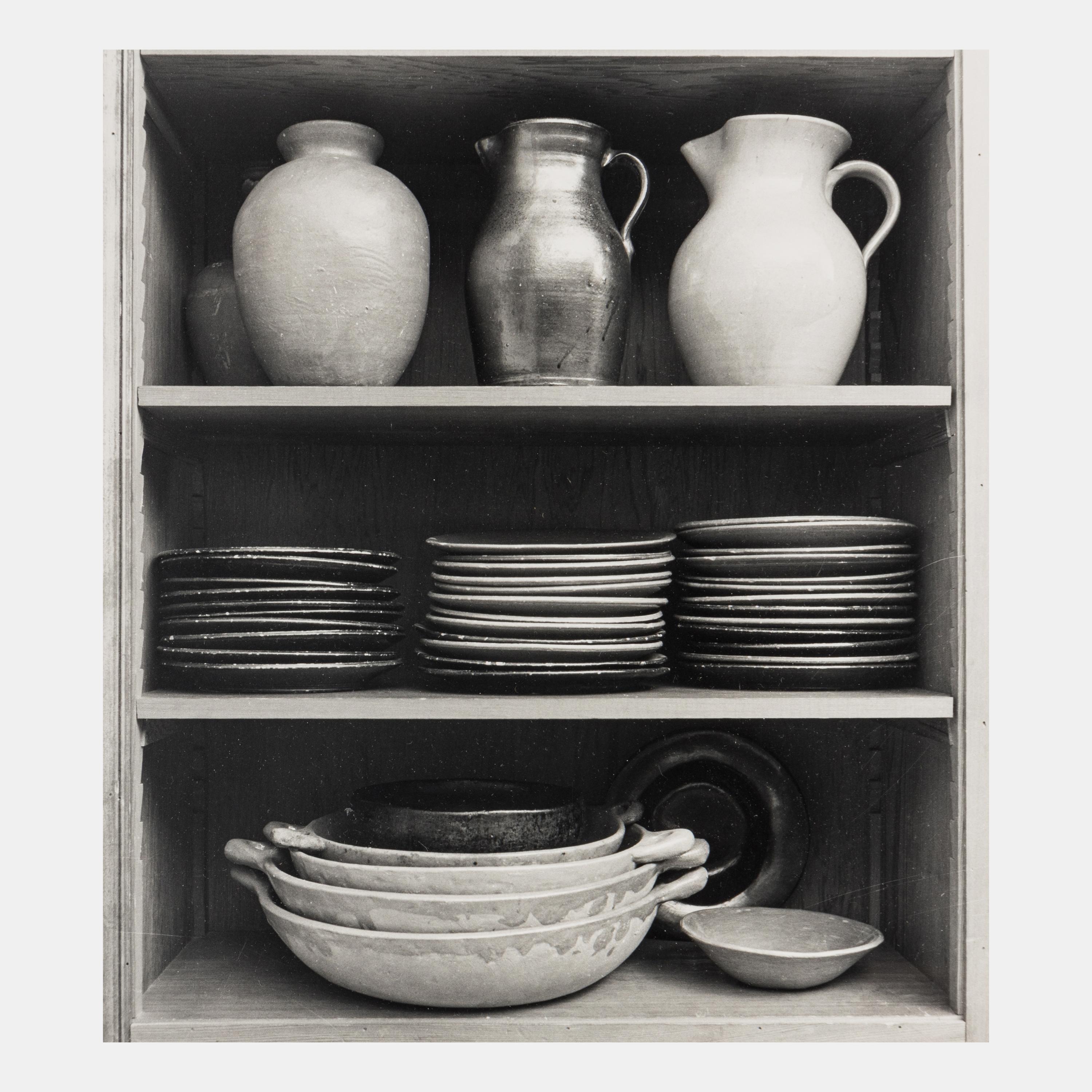 Lange's niche with crockery , 1960