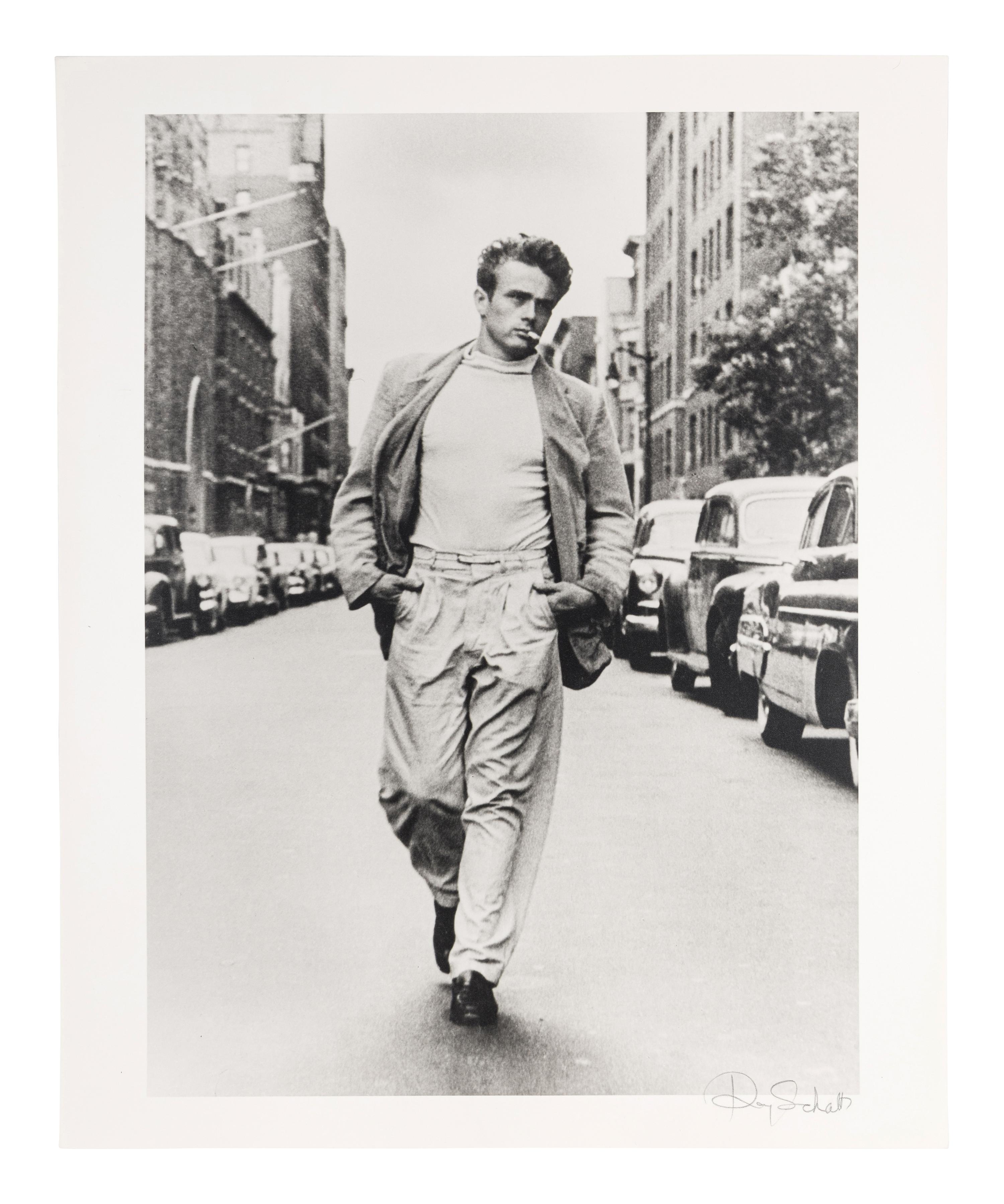 Roy Schatt (1909-2002) James Dean Walking on 68th Street, New York, 1954