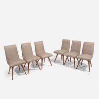 Vladimir Kagan (American, 1927-2016) Set of Six Nexus Dining Chairs, Kagan-Dreyfuss, Inc., USA, circa 1955