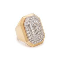 YELLOW GOLD AND DIAMOND RING