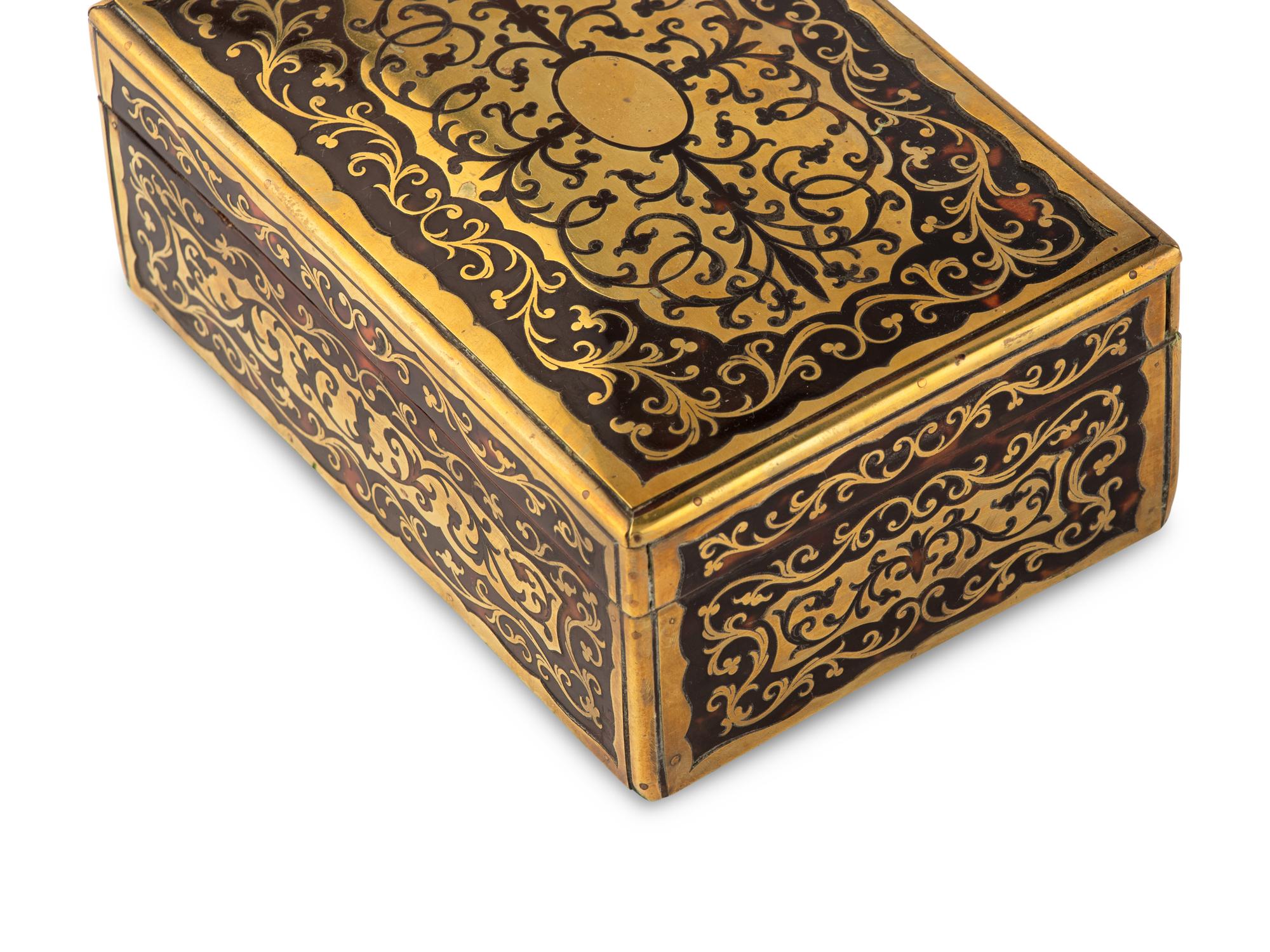 Three Boulle Marquetry Table Caskets