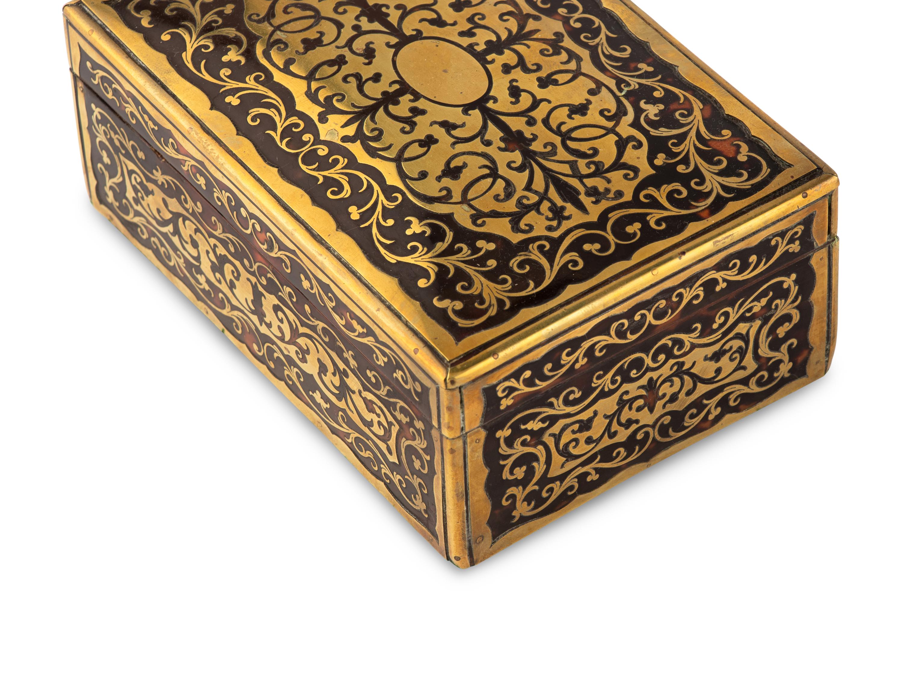Three Boulle Marquetry Table Caskets