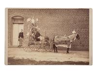 [COLORADO]. [ John H. Blood Hardware Company Promotional Wagon ]. Denver, CO: H.W. Watson, ca 1881.