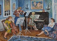 Waldo Peirce, (American, 1884-1970) — The Pepper Pot Trio, 1965