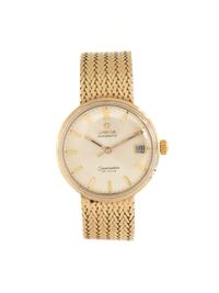 OMEGA, YELLOW GOLD 'SEAMASTER DE VILLE' WRISTWATCH