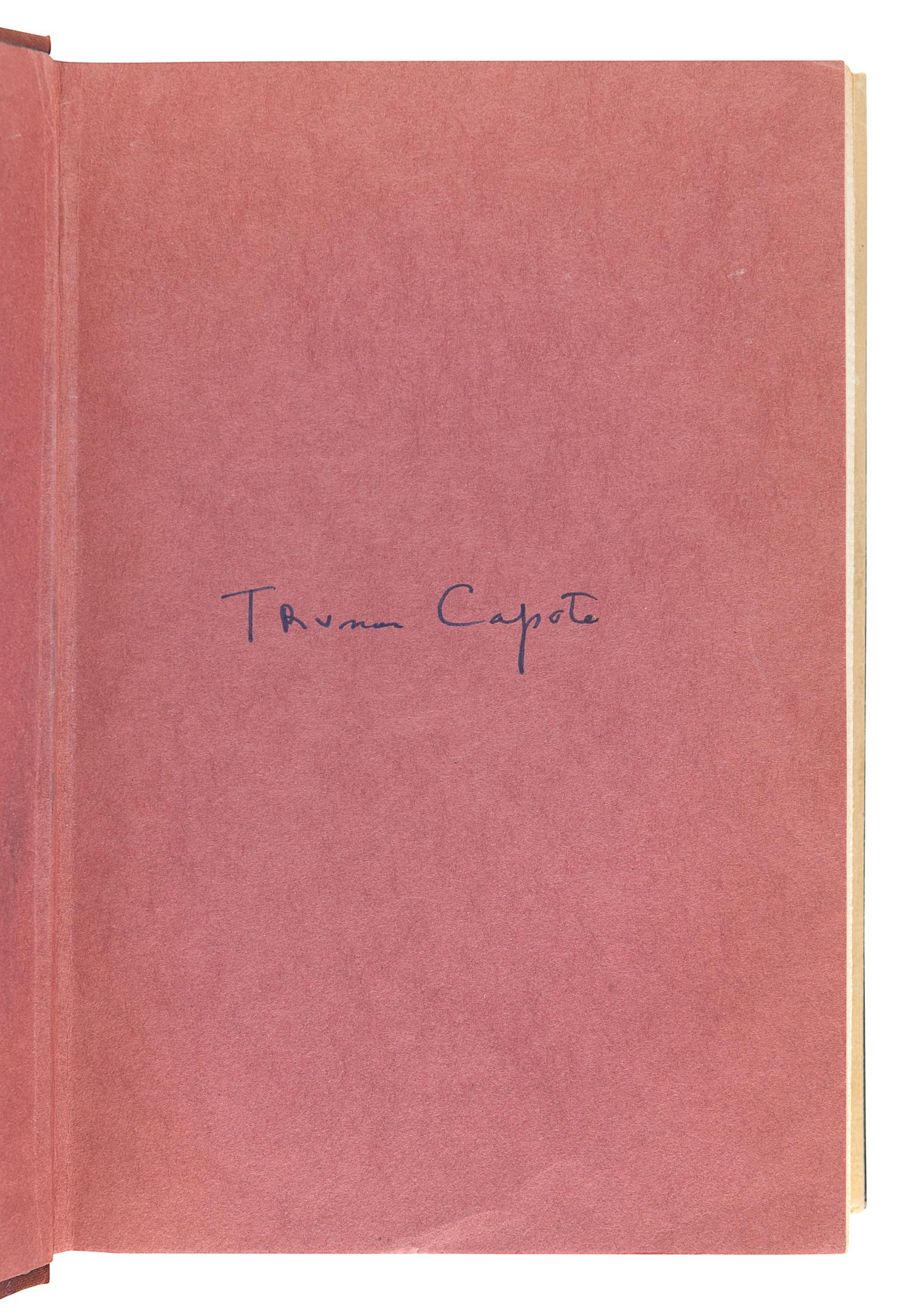 CAPOTE, Truman (1924-1984). In Cold Blood . New York: Random House, 1965.