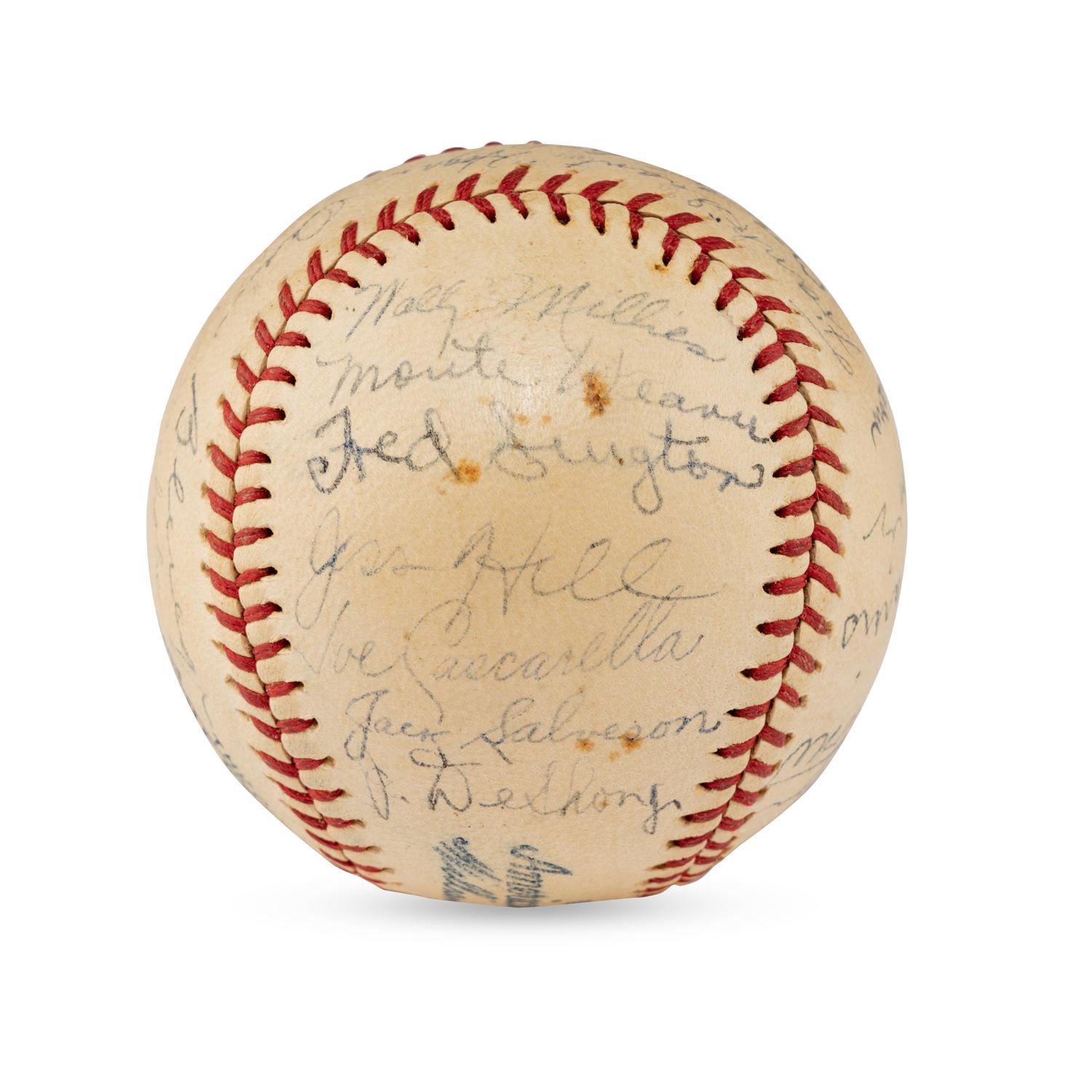 A 1937 Washington Senators Team Signed Autograph Baseball Including Bucky Harris (JSA Letter of Authenticity),