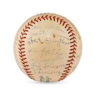 A 1937 Washington Senators Team Signed Autograph Baseball Including Bucky Harris (JSA Letter of Authenticity),