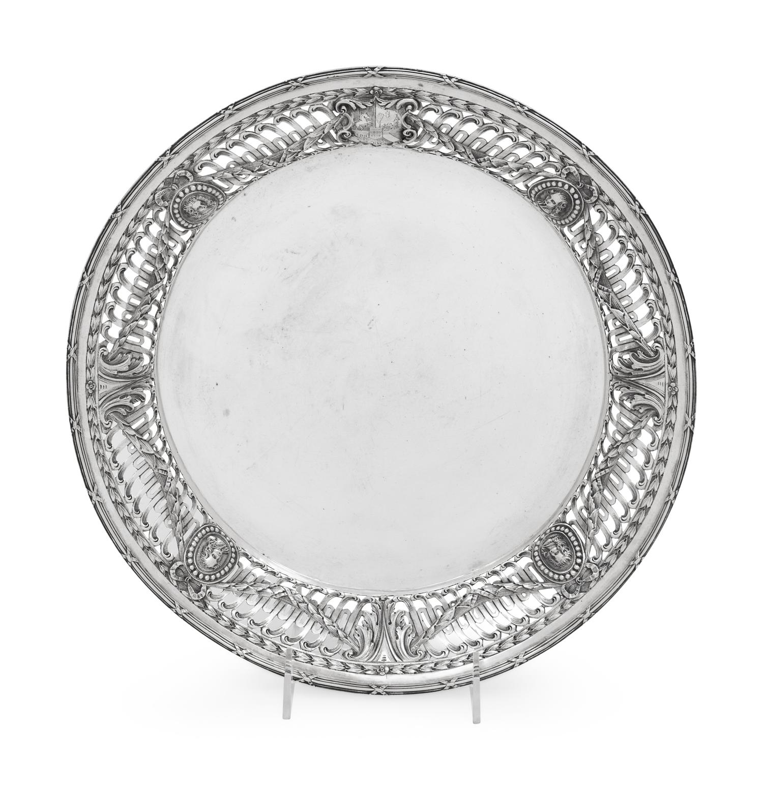A Continental Silver Dish