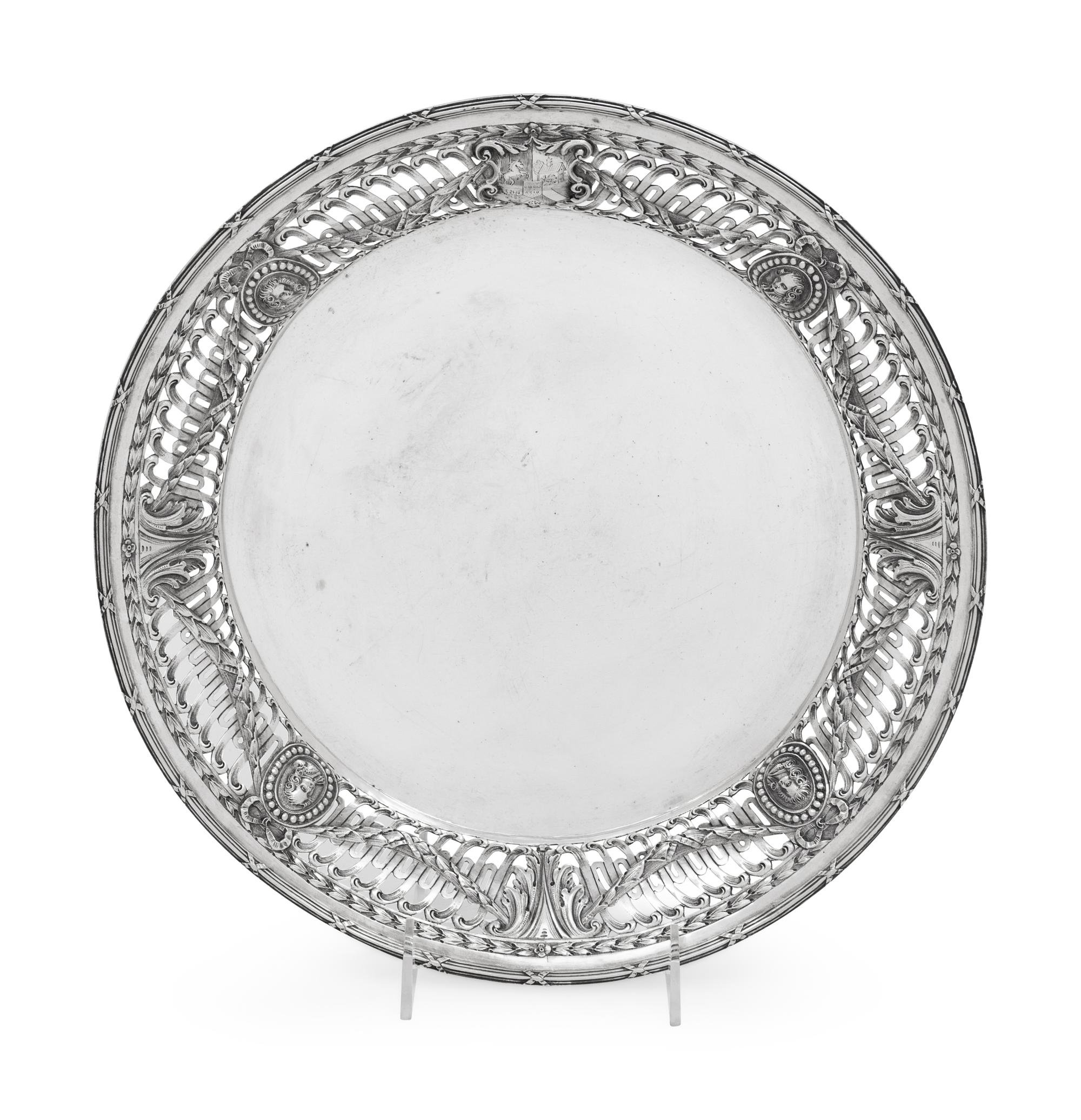 A Continental Silver Dish