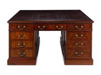 A George III Mahogany Partners Desk