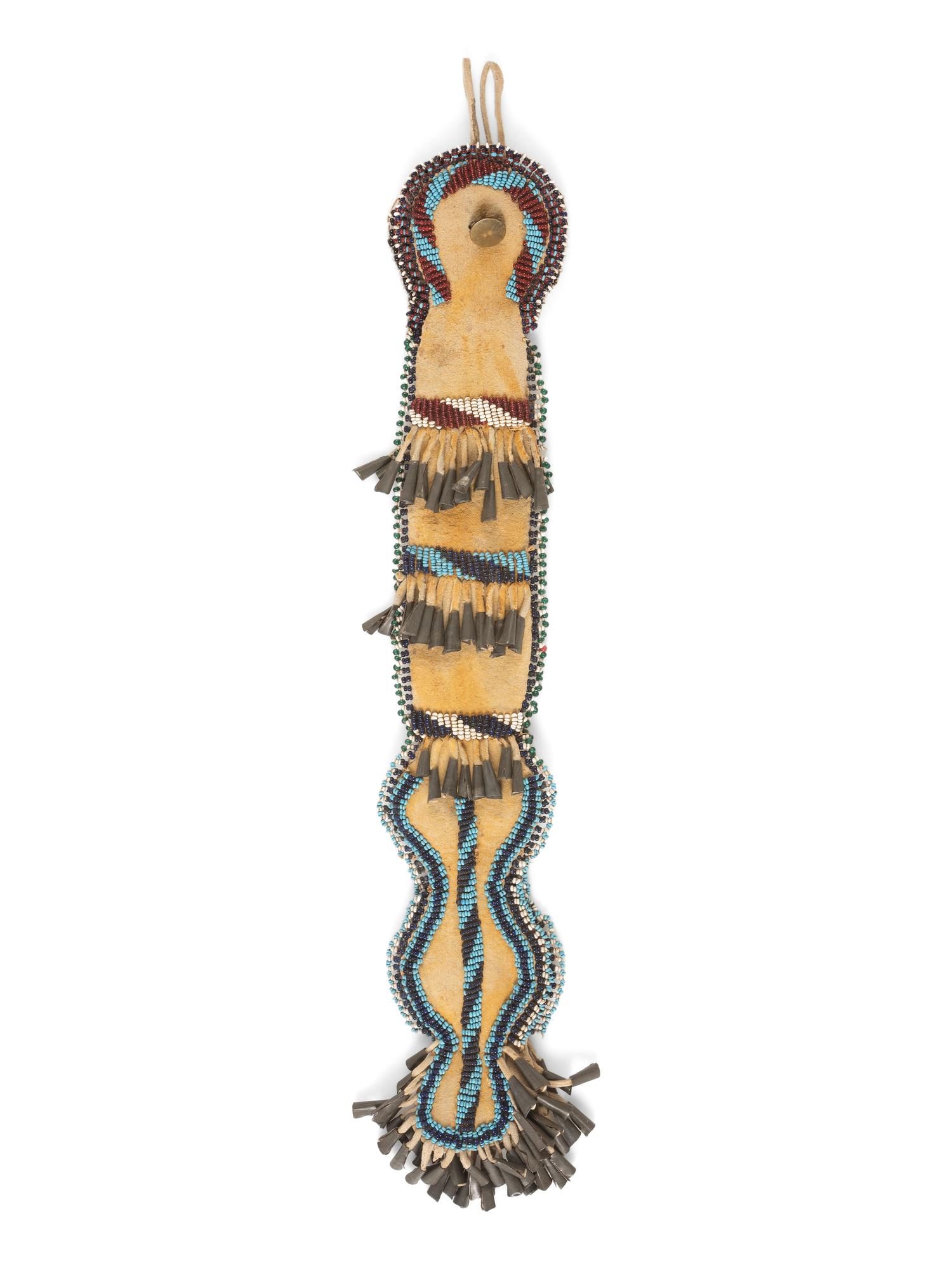Apache Beaded Hide Awl Case