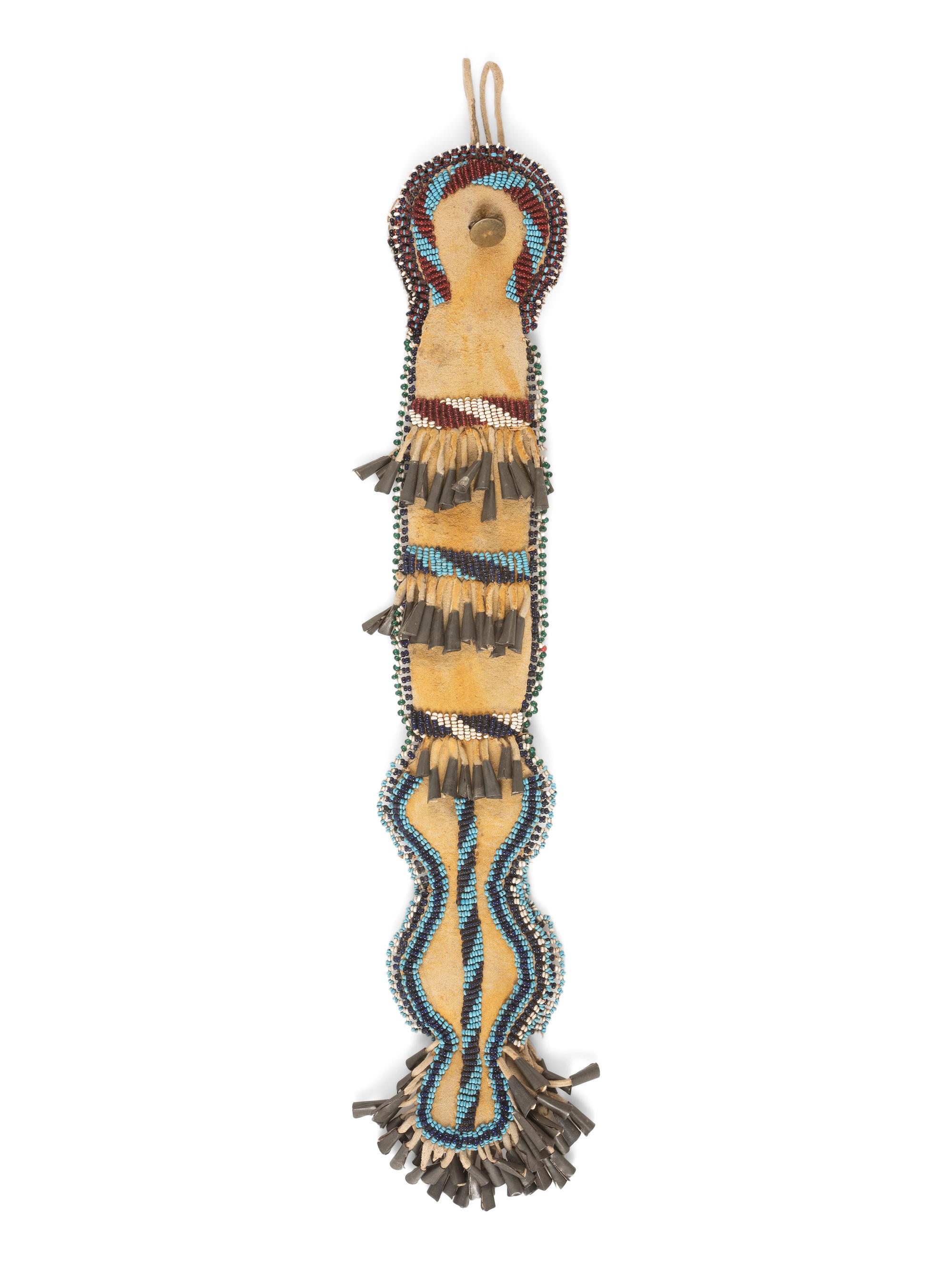 Apache Beaded Hide Awl Case