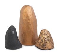 A Group of Three Large Amethyst Geodes