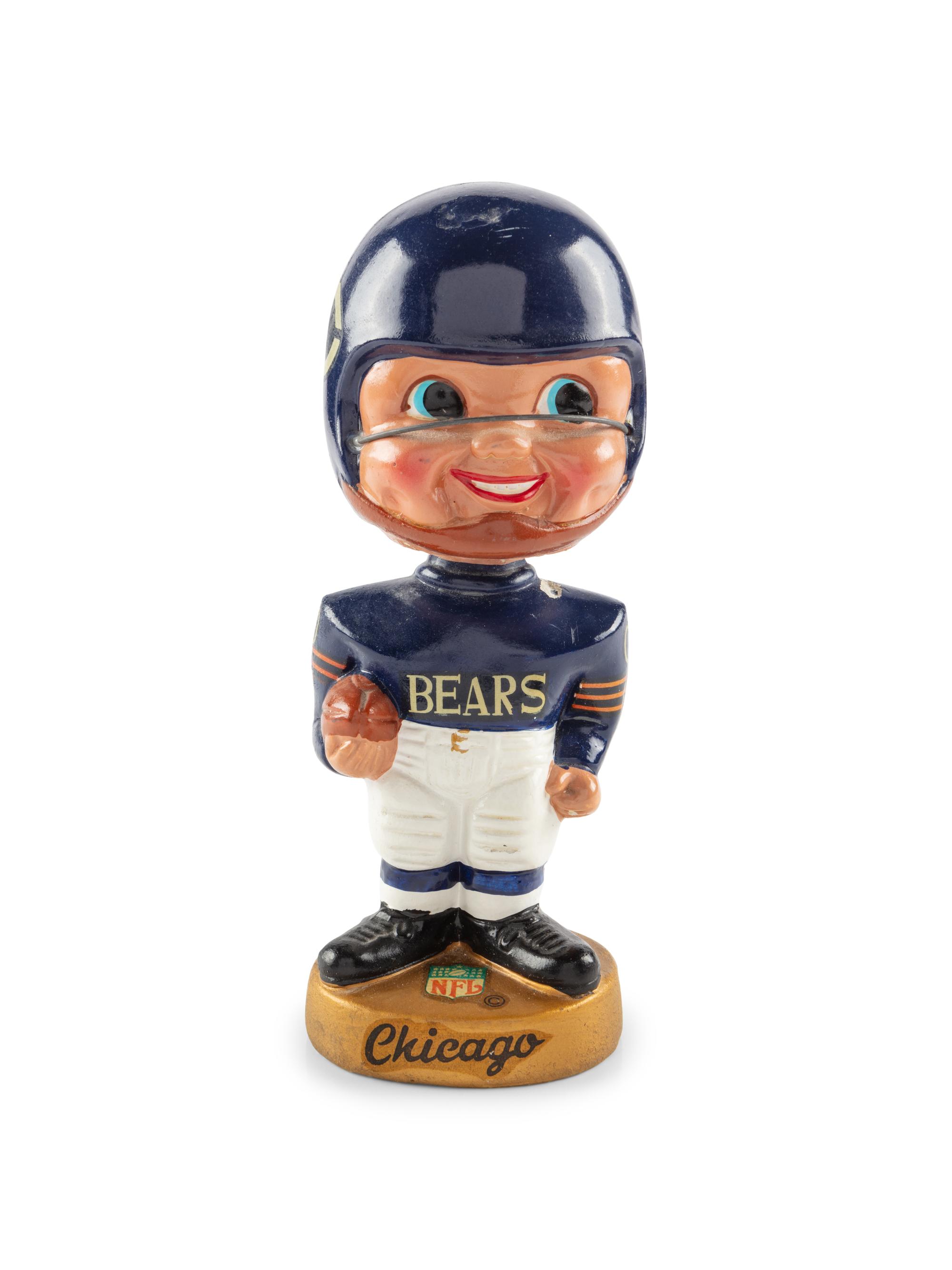 A Vintage Chicago Bears Bobblehead Figure
