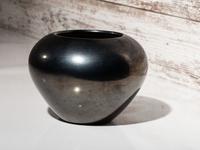 Blackware Pottery Jar, with Gunmetal Finish 1956-1965