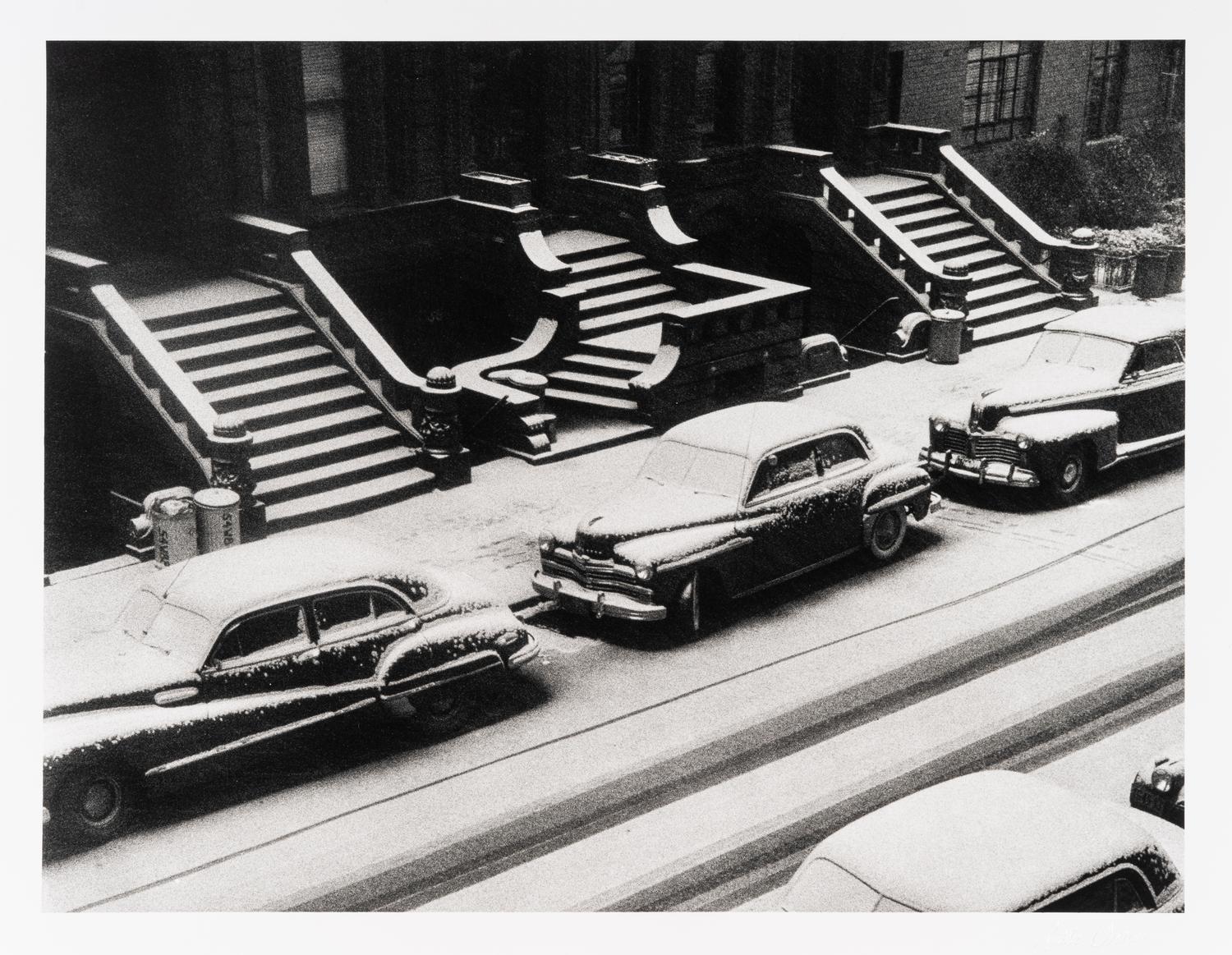 Ruth Orkin (1921-1985) White Stoops, 88th Street, New York City, 1952