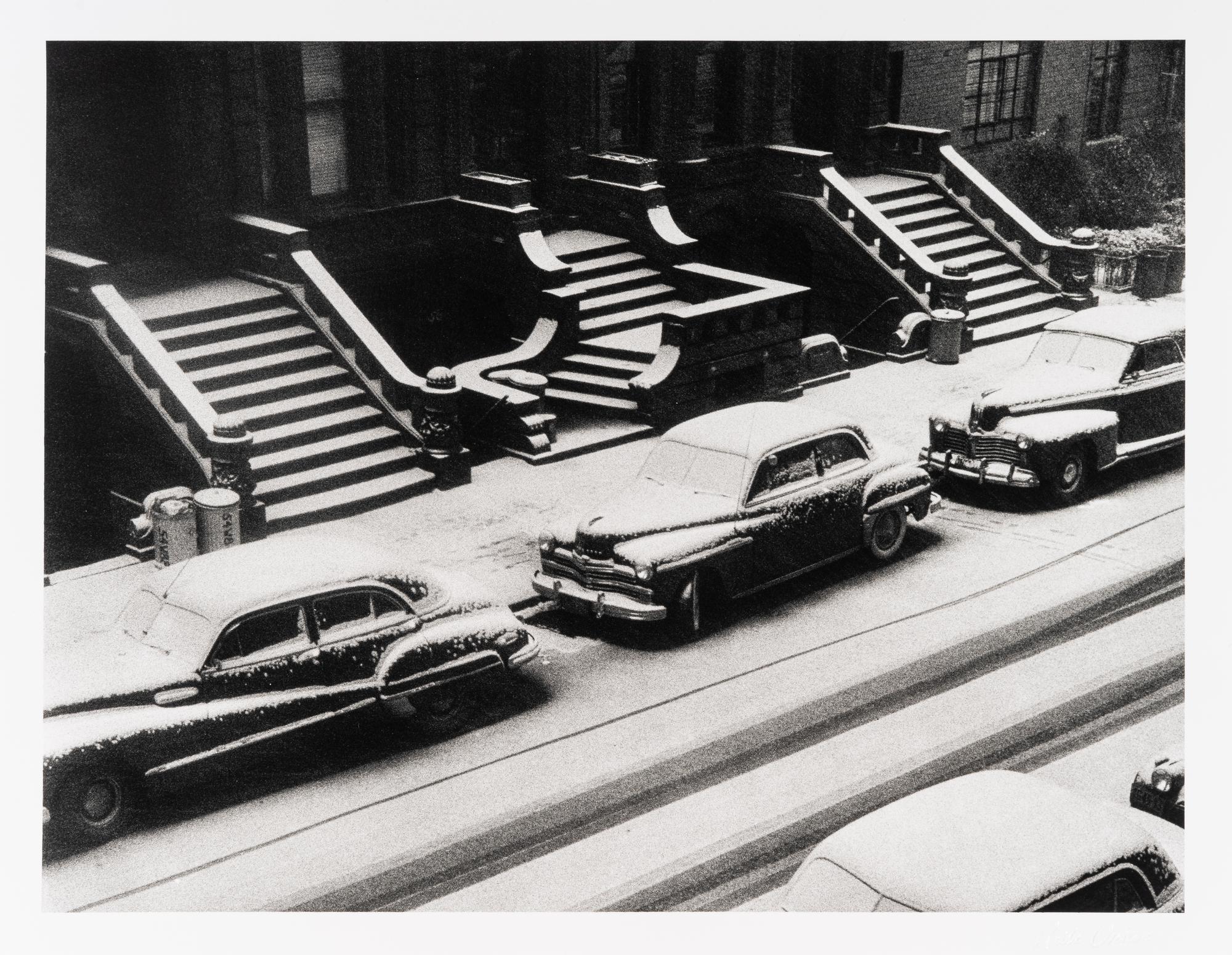 Ruth Orkin (1921-1985) White Stoops, 88th Street, New York City, 1952