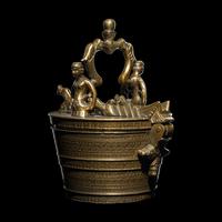 A Nuremberg Brass Insert Weight Set