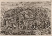 [MAPS & ATLASES]. VINDEL, August. [ View of Jerusalem from the West, with scenes from the Passion of Christ. ] Vienna, ca 1750.