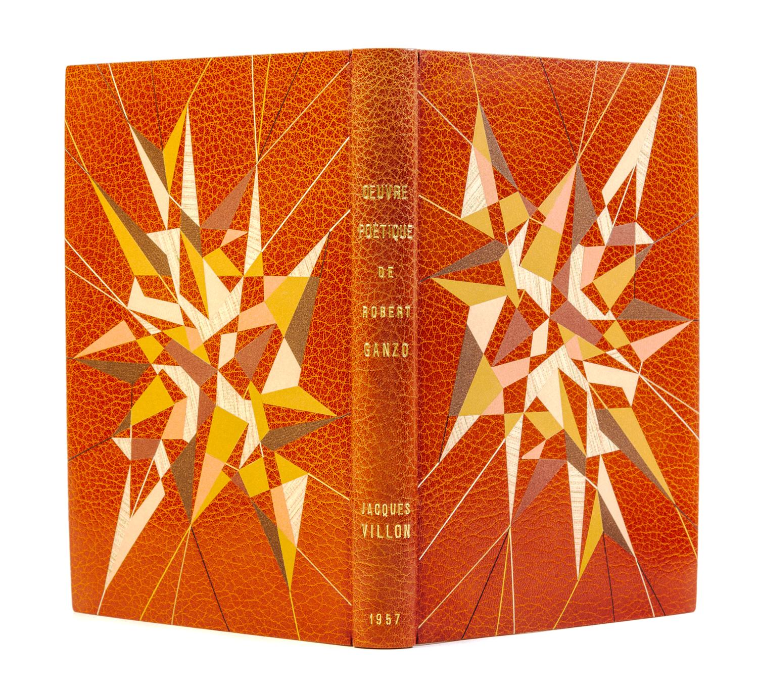 (VILLON, JACQUES) GANZO, ROBERT. Oeuvre poetique. Paris, 1957. Bound by Devauchelle. Limited, signed, additional suite of etchings.