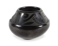 Maria Martinez and Popovi Da Height 4 1/2 x diameter 5 1/2 inches — (San Illfefonso, 1887-1980, 1922-1971)