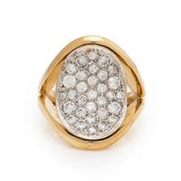 Diamond and Yellow Gold Ring