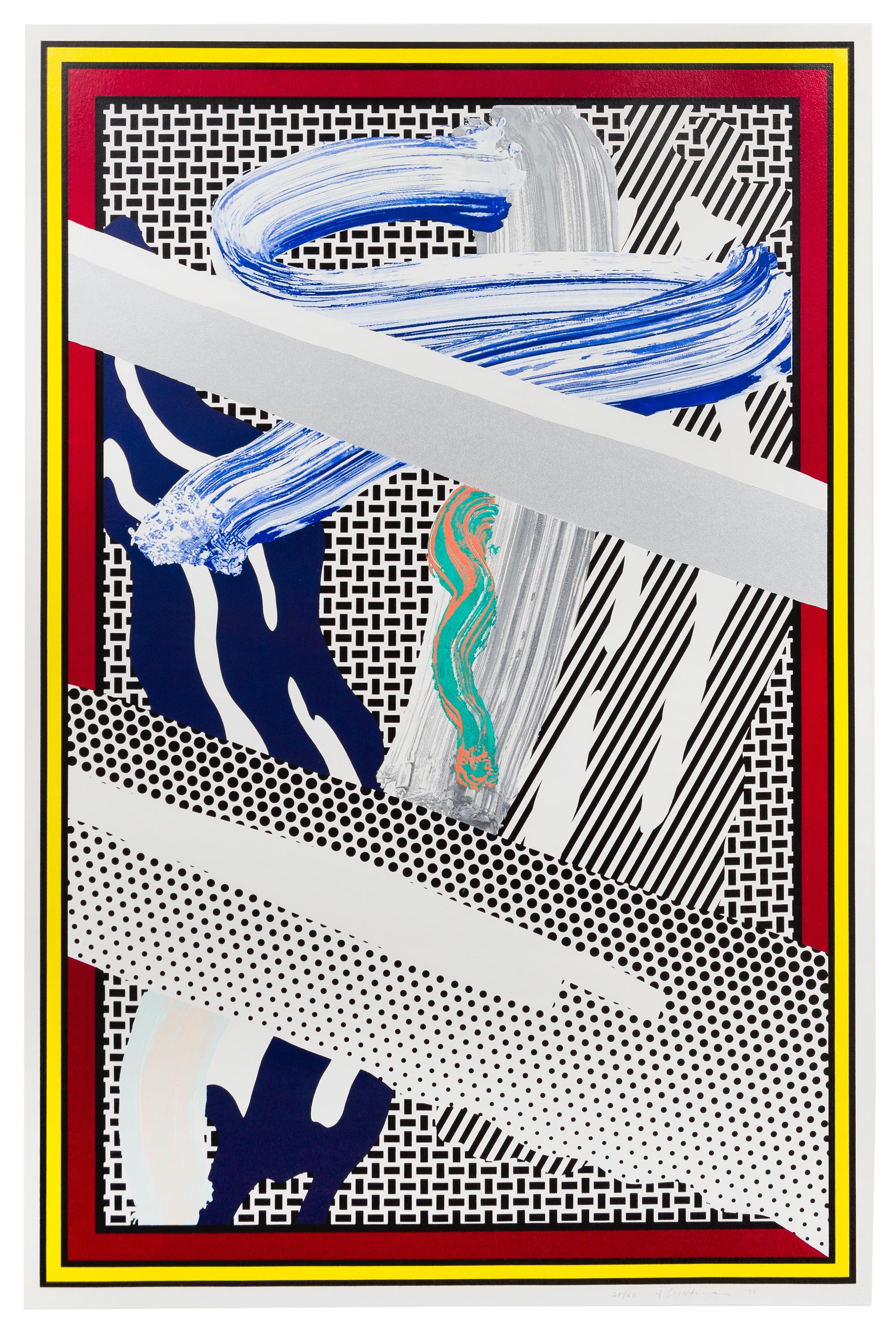 Roy Lichtenstein, (American, 1923-1997), Reflections on Expressionist Painting, 1990 (from The Carnegie Hall 100th Anniversary Portfoli