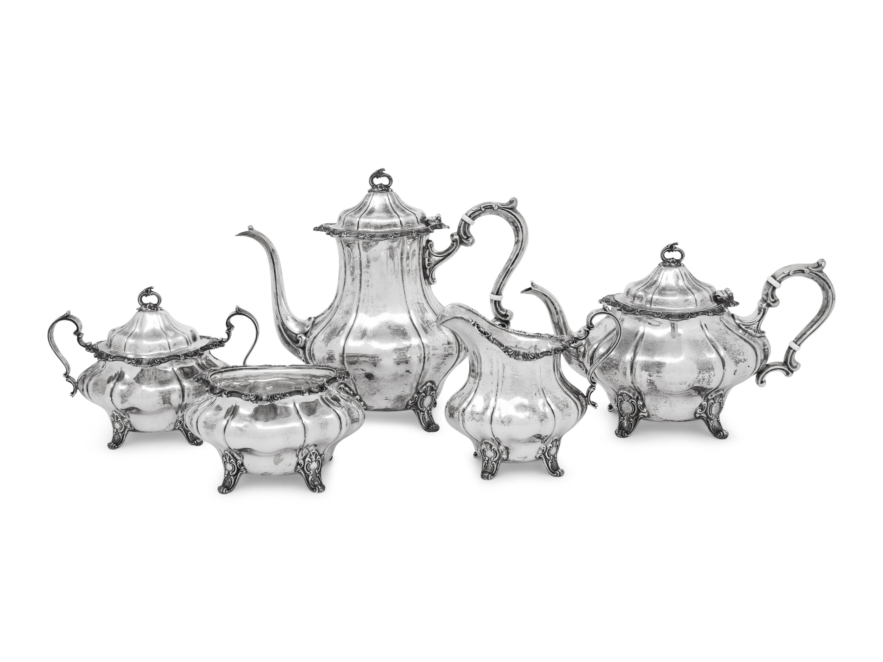 An American Silver Five-Piece Tea and Coffee Service