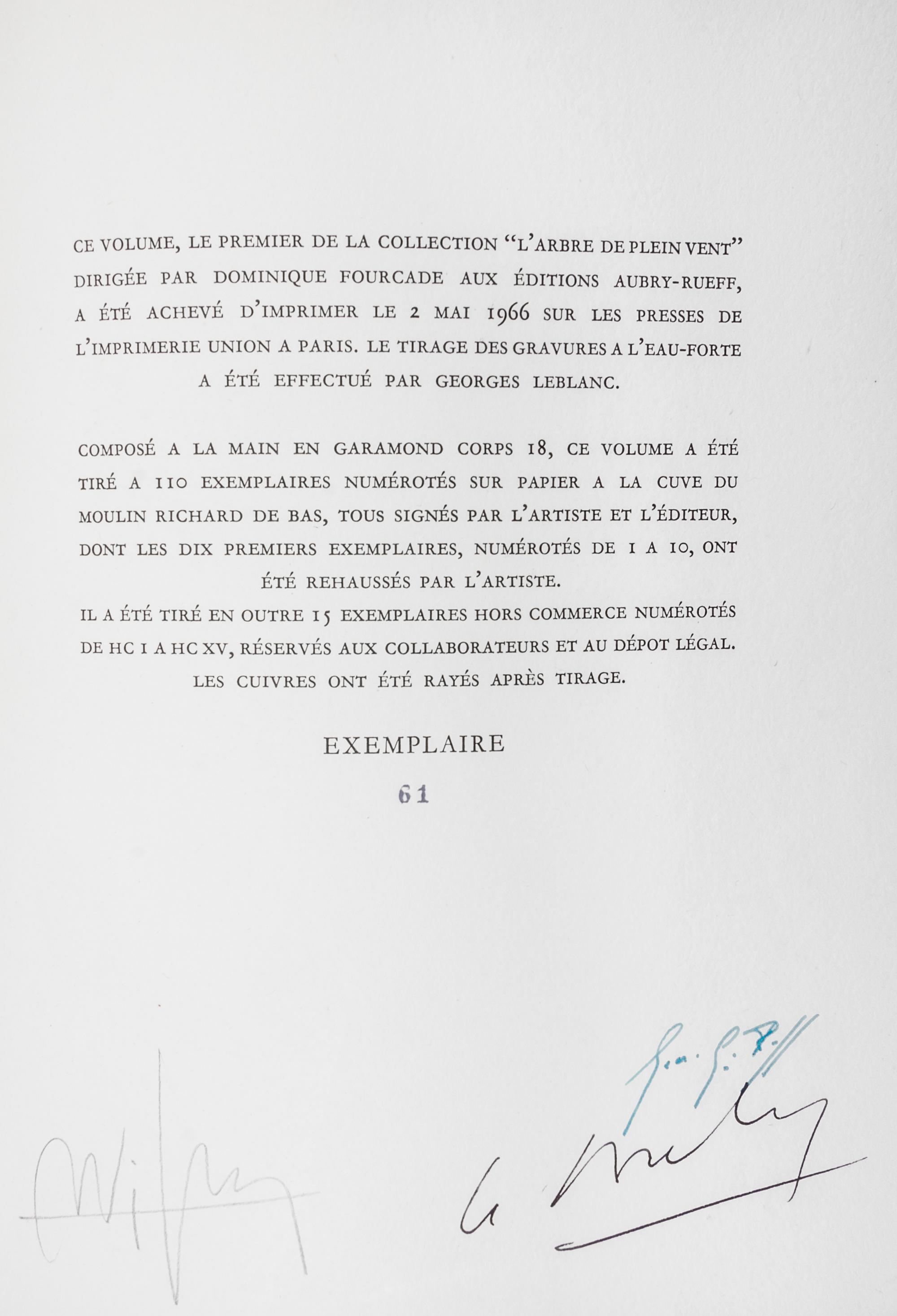 (LAM, WIFREDO) ARTAUD, ANTONIN. Le Theatre et les dieux. Paris, 1966. Signed. Limited.