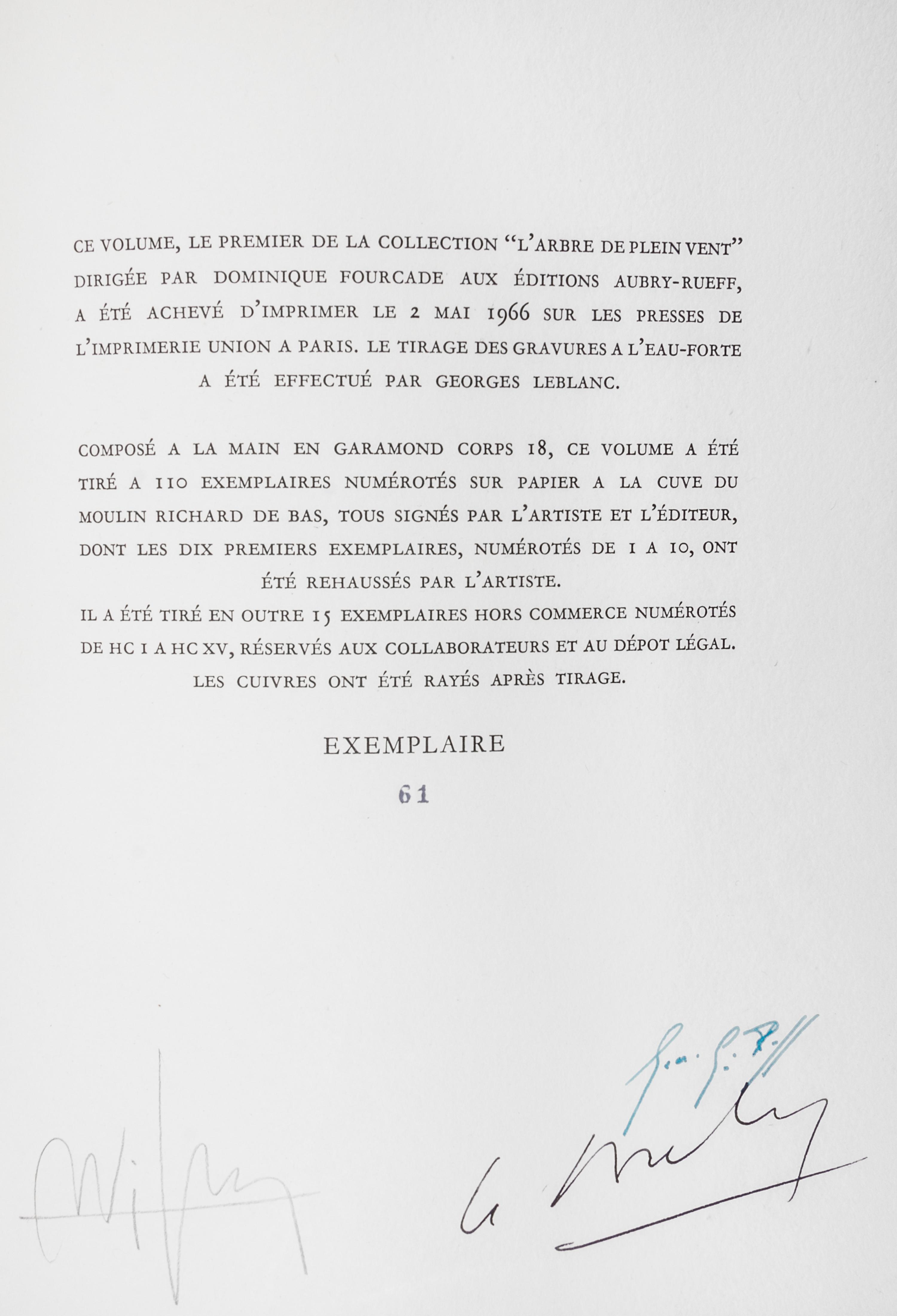 (LAM, WIFREDO) ARTAUD, ANTONIN. Le Theatre et les dieux. Paris, 1966. Signed. Limited.