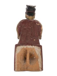 A Chinese Carved Polychrome Decorated Figure