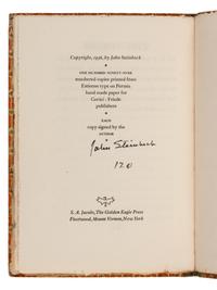 STEINBECK, John (1902-1968). Saint Katy the Virgin . Mount Vernon, New York: The Golden Eagle Press for Covici-Friede, 1936.