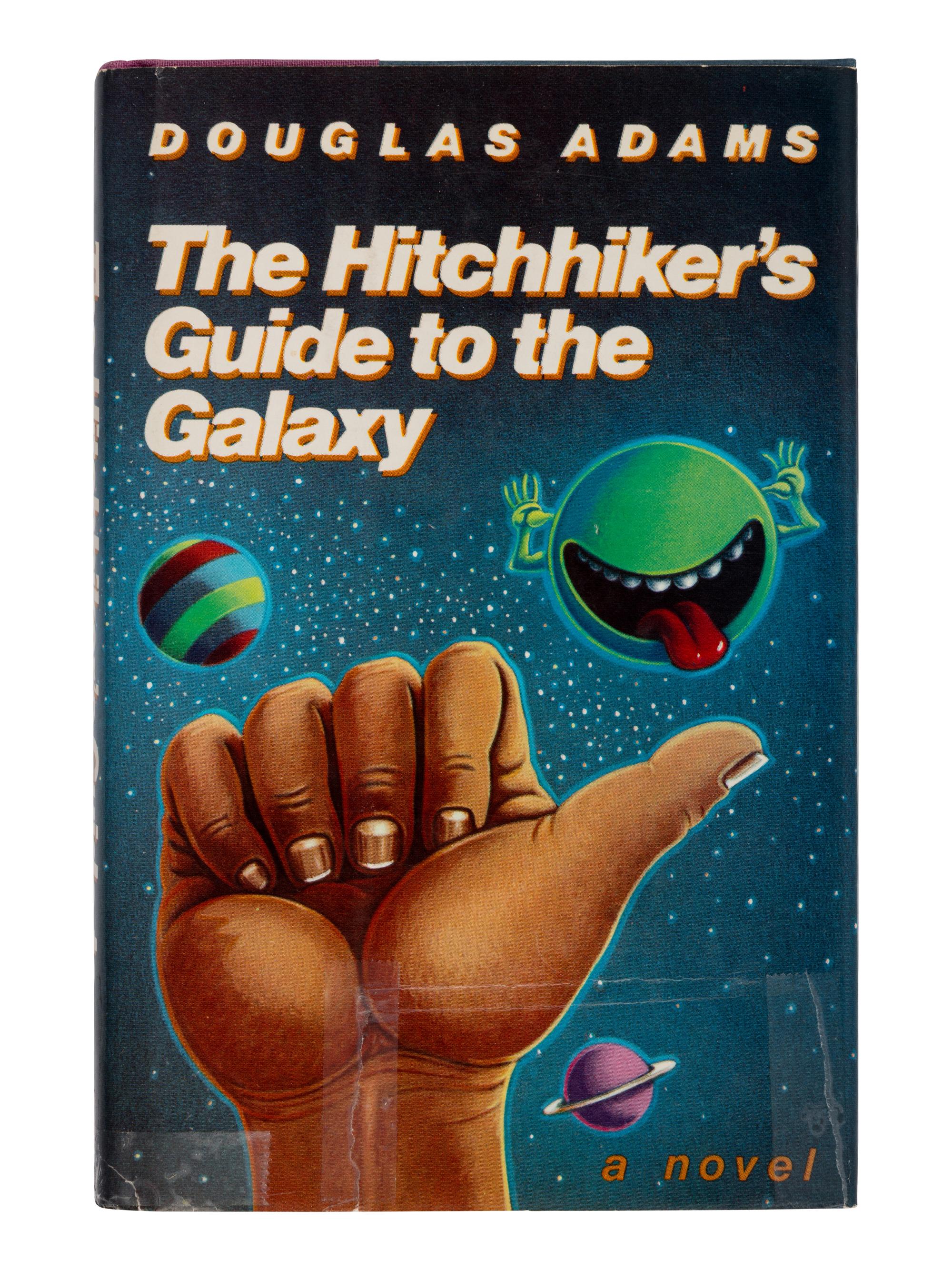 ADAMS, Douglas (1952-2001). The Hitchhiker's Guide to the Galaxy. New York: Harmony Books, 1980.