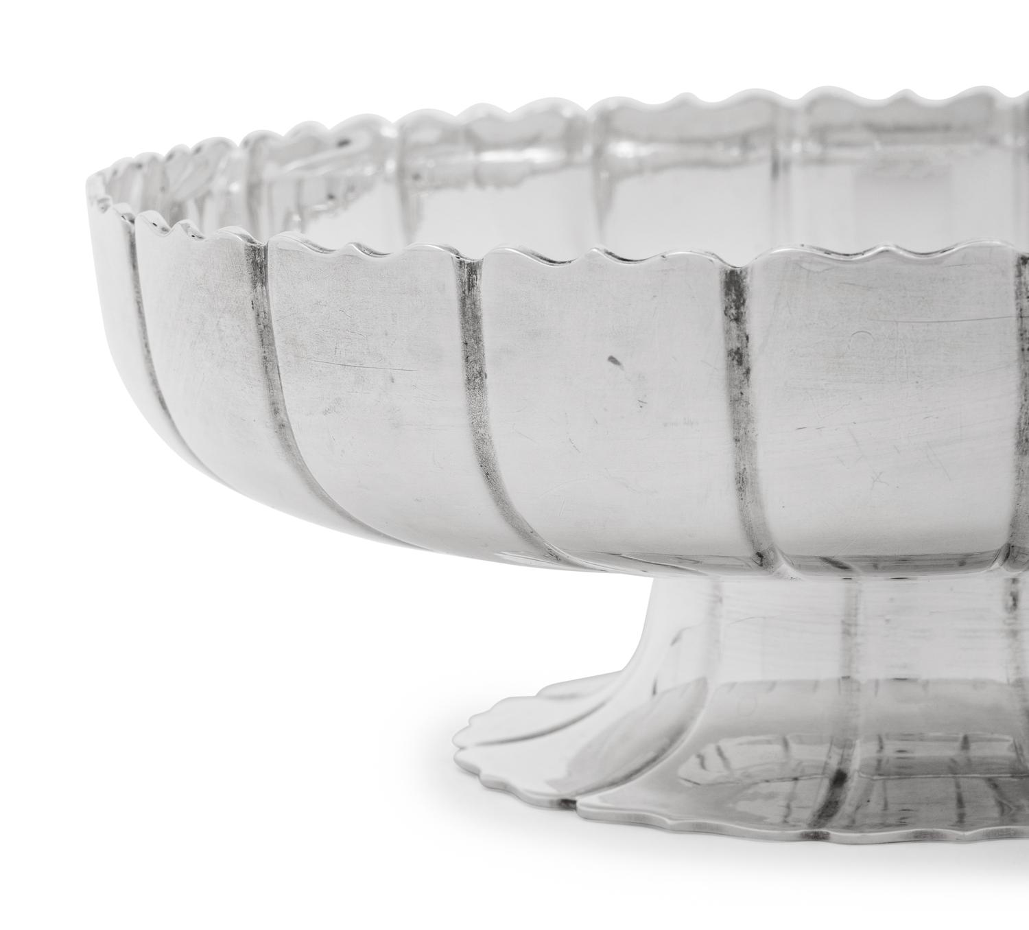 A Pair of American Silver Sweetmeat Dishes
