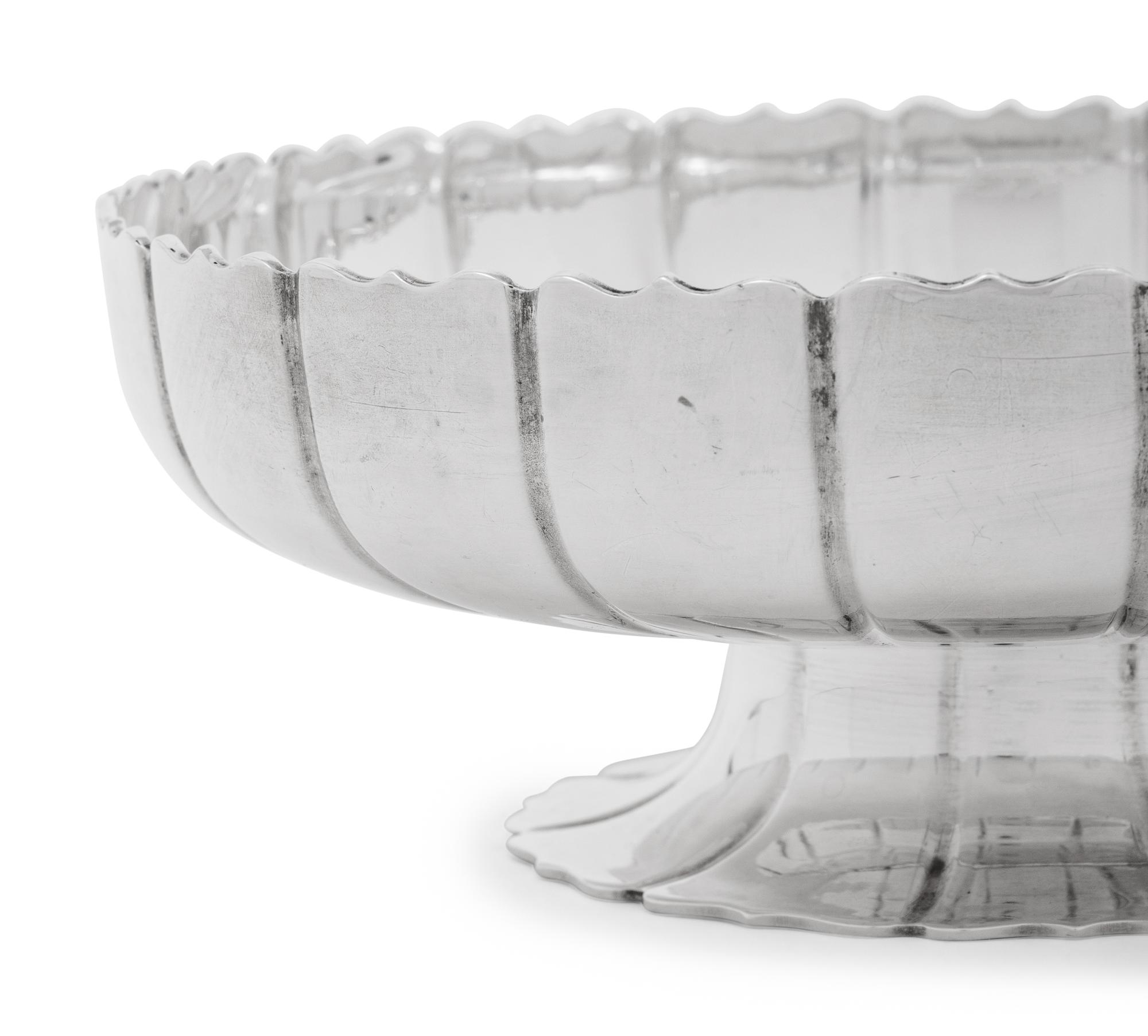 A Pair of American Silver Sweetmeat Dishes