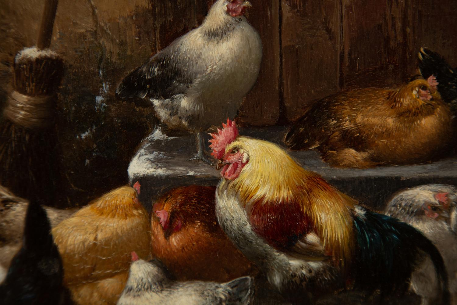 Chickens in a Courtyard