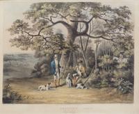 Dean WOLSTENHOLME, after - Thomas SUTHERLAND, engraver Image 10 x 13 inches. Framed 16 1/2 x 19 inches. — Shooting, Plate I-IV