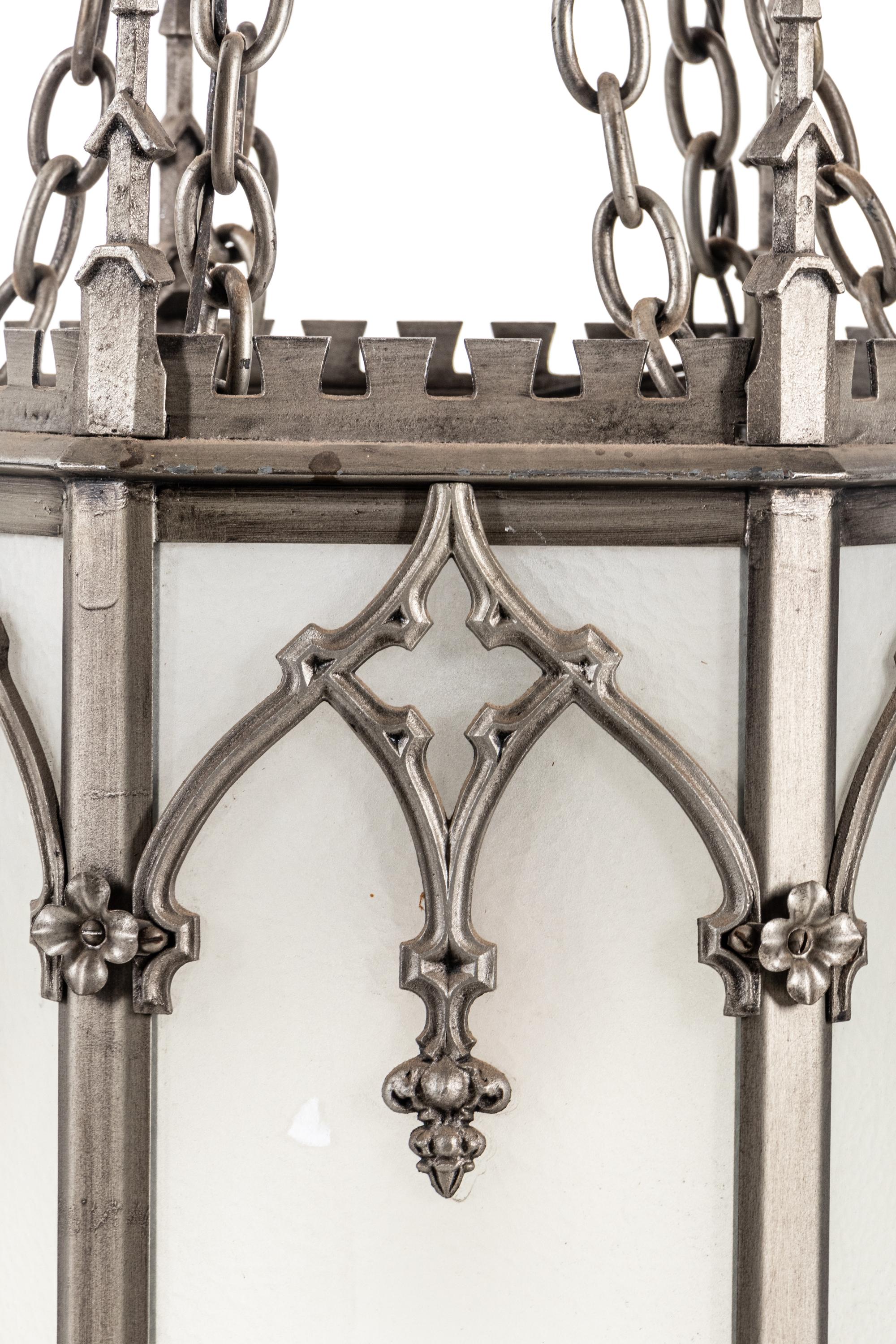 A Gothic Revival Iron Lantern