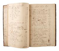 [KENTUCKY - MAMMOTH CAVE]. CROGHAN, John (1790-1849). Mammoth Cave Acct. Book. Manuscript ledger. Mammoth Cave, KY, 20 May 1846-16 June 1848.