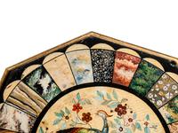 A George III Polychrome Painted and Parcel-Gilt Side Table