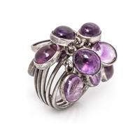 A Sterling Silver and Amethyst Ring, Carmen Beckmann, 7.85 dwts.