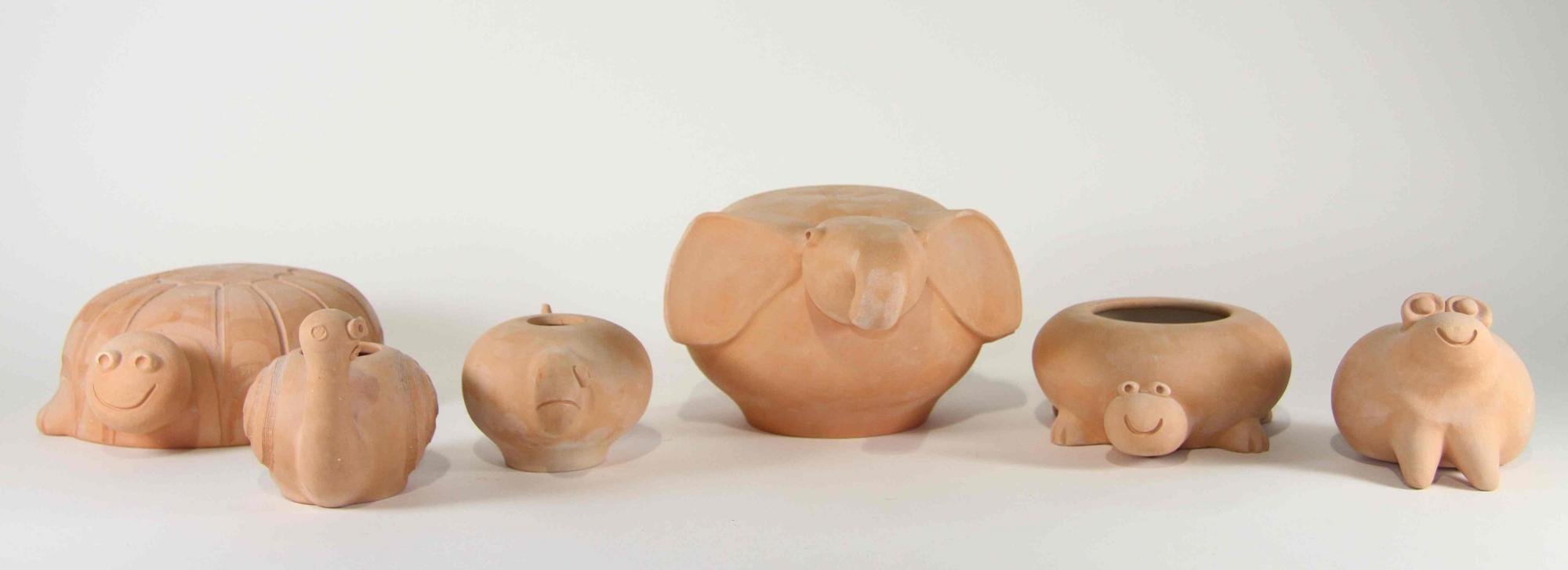 A Collection of Pottery Articles Diameter of largest 14 1/4 inches. — David Stewart